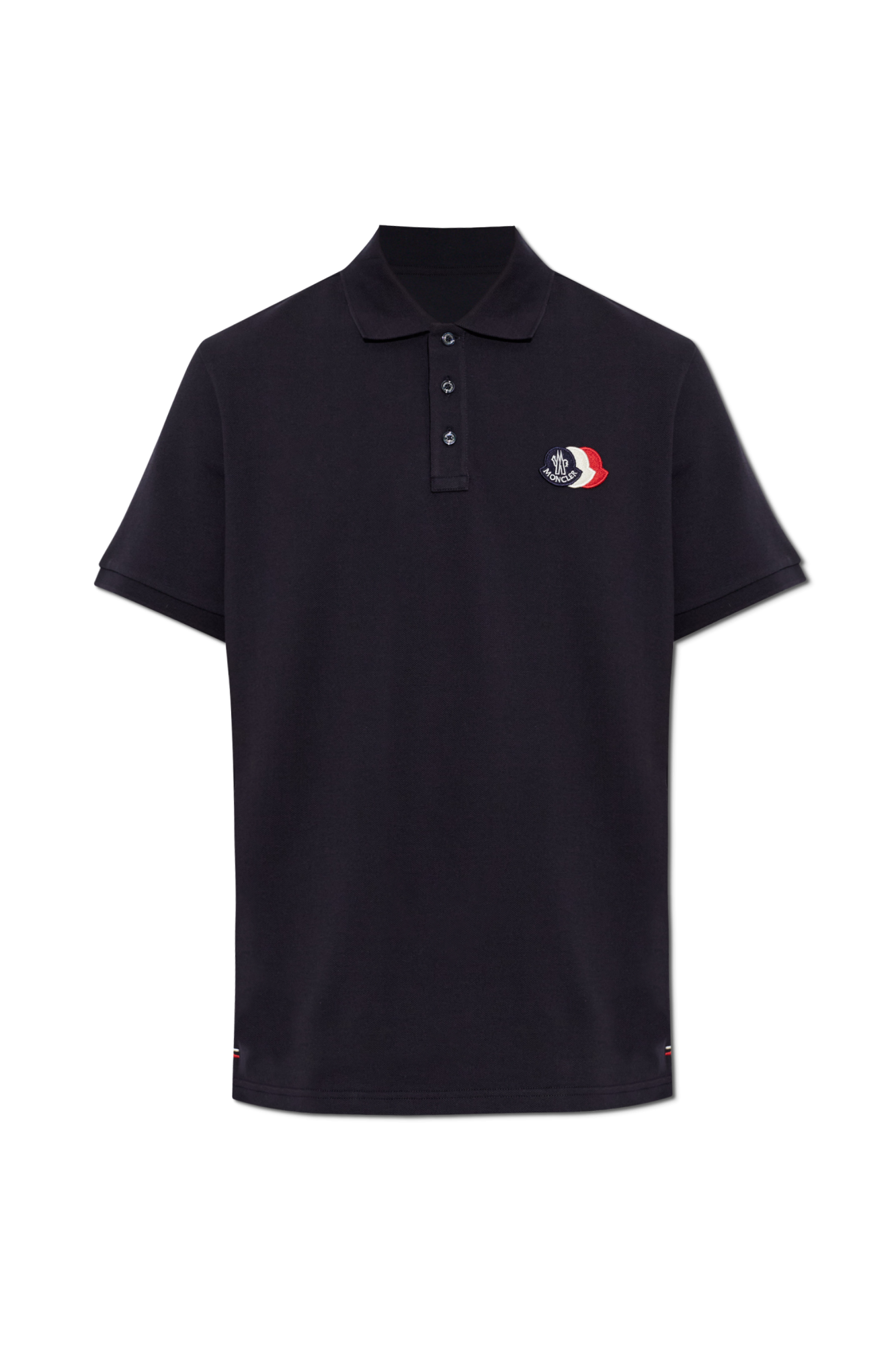 Moncler Polo with logo patch | Men's | Vitkac